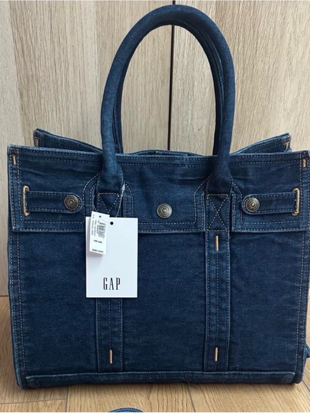 GAP Indigo Denim 5 pocket Structured Tote